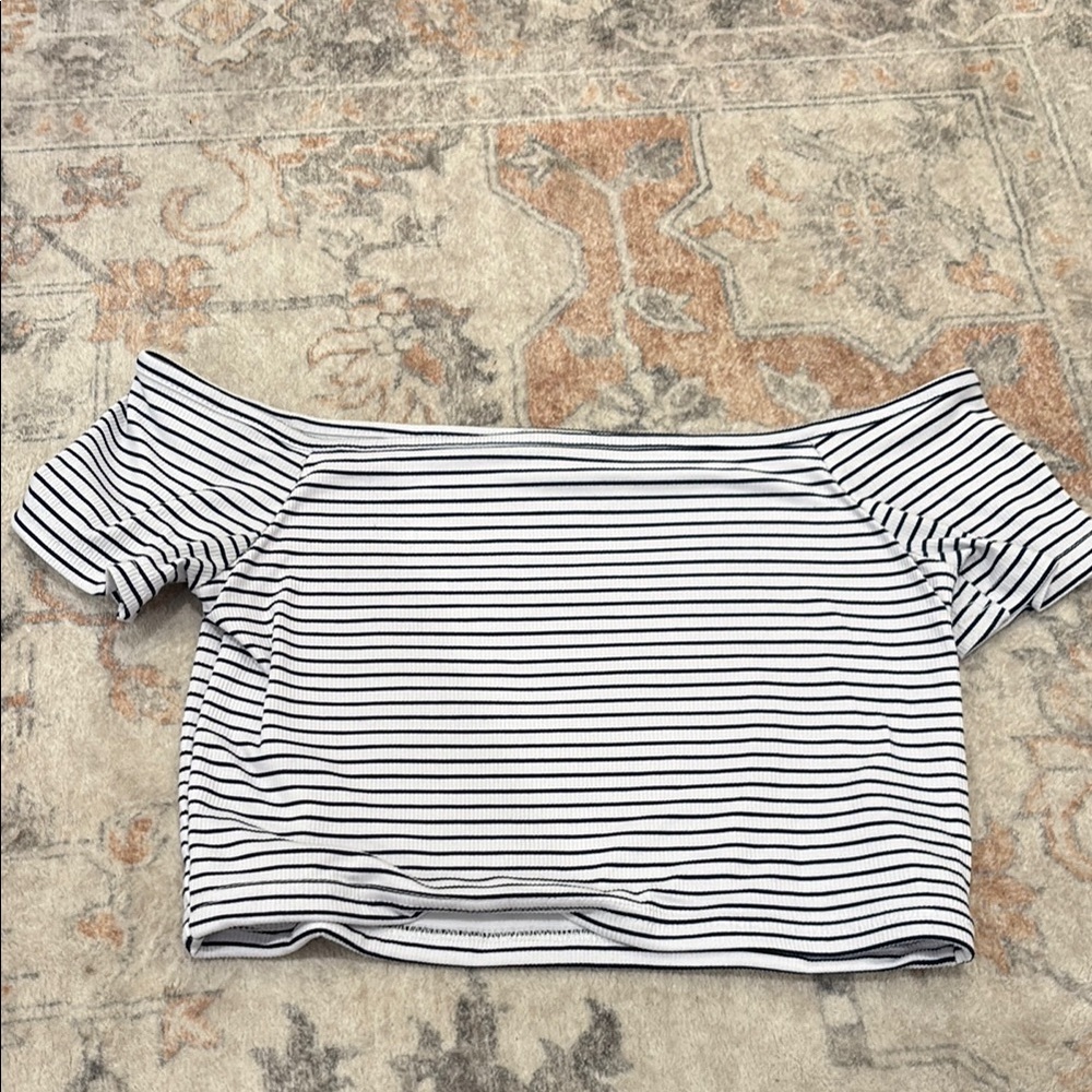 Striped Off-Shoulder Top